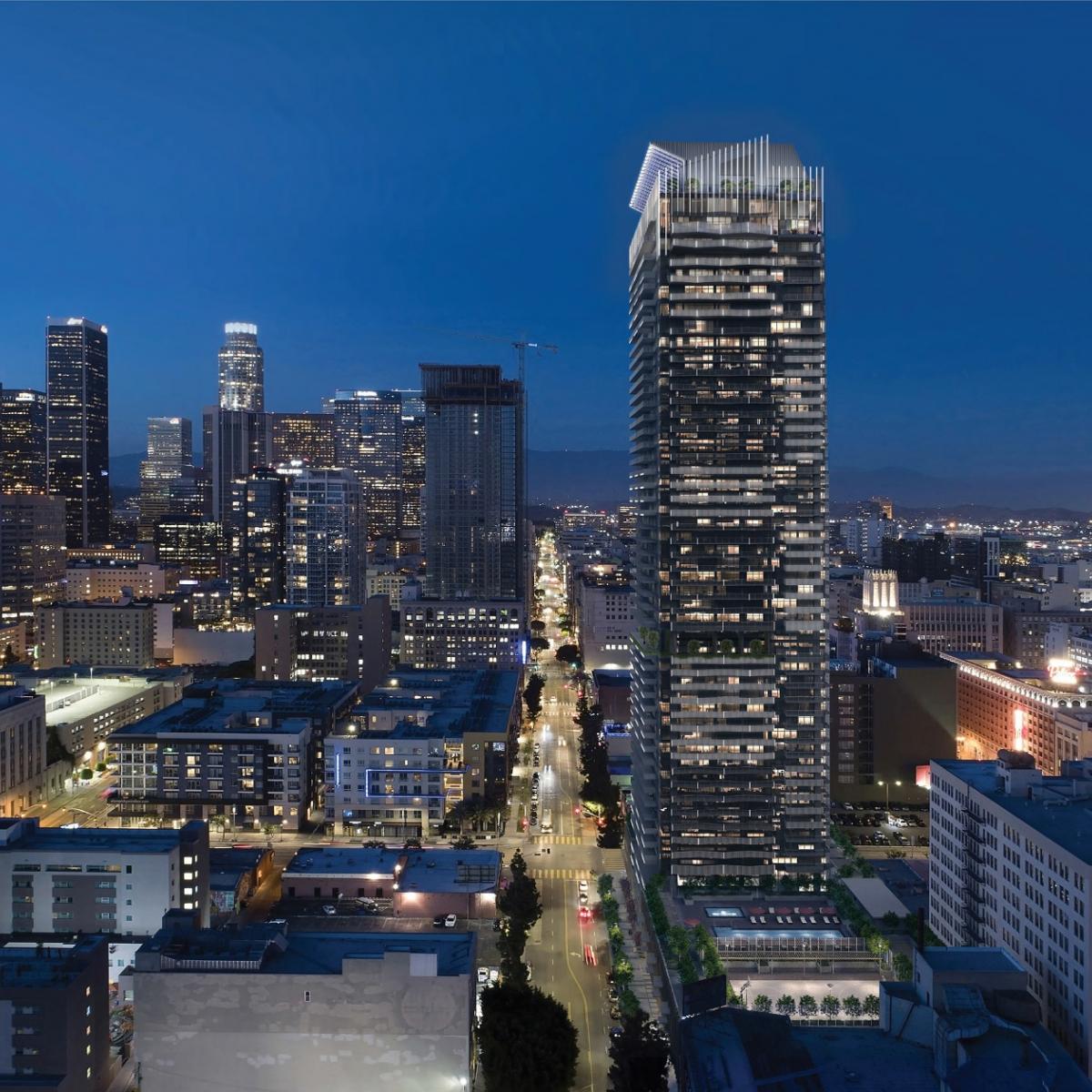 Site prep begins for 60-story tower at Olympic & Hill | Urbanize LA